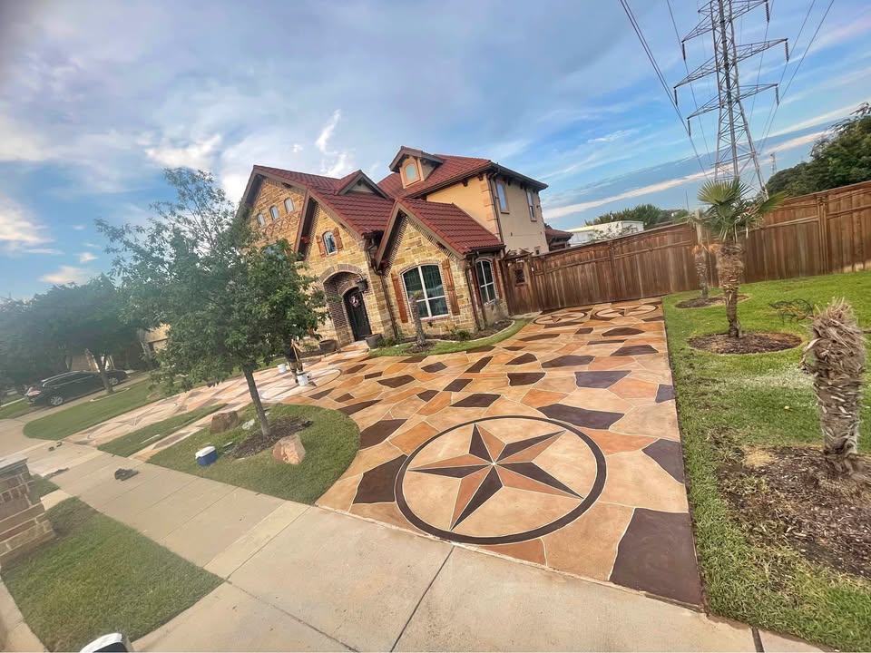 Concrete overlay finish